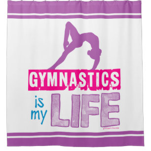 Gymnastik ist mein Leben Duschvorhang