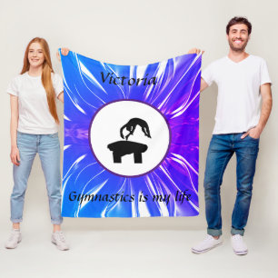 Gymnastik ist mein Leben - Gymnastik-Vault Fleecedecke