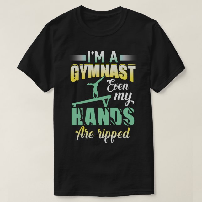 Gymnastik Ix27m Ein Gymnast auch meine Hände sind T-Shirt (Design vorne)