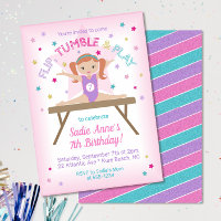Gymnastik Jump Birthday Party Red Hair