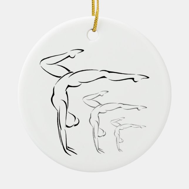 Gymnastik Keramikornament (Vorne)