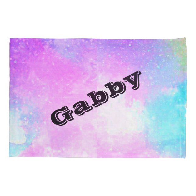 Gymnastik Kreuzworträtsel Hologramm Pillowcase mit Kissenbezug (Rückseite)