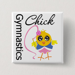 Gymnastik-Küken Button