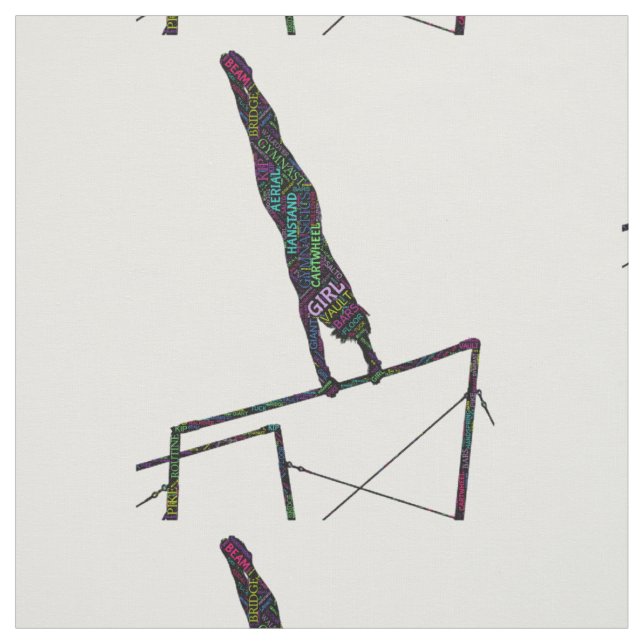 Gymnastik Kunst im Tessin Stoff (Muster)