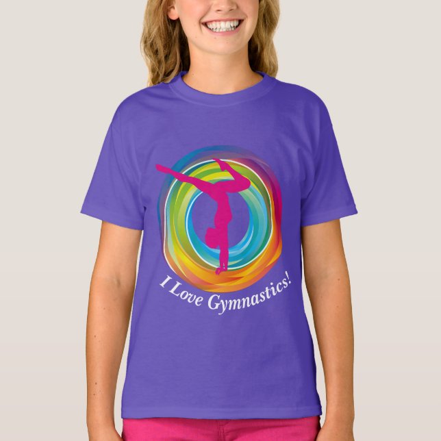 Gymnastik Langschläfer T - Shirt (Vorderseite)