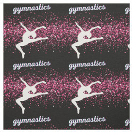 Gymnastik Leap Pink Glitzer Stoff