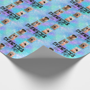 Gymnastik Leben Pastell Personalisierter Name & 4  Geschenkpapier