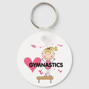 GYMNASTIK - Liebe-Gymnastik-T-Shirts und Geschenke Schlüsselanhänger