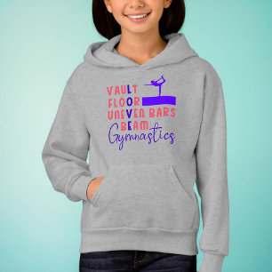 Gymnastik Liebe Vault Floor Uneven Bars Beam Hoodie