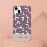 Gymnastik Lila Individuelle Name Girlie Modern