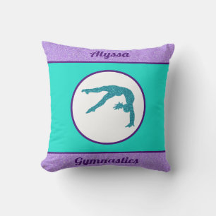 Gymnastik Lila / Türkis Kissen
