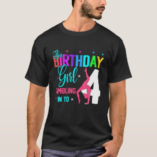 Gymnastik Lover 4. Geburtstag Vier 4 Jahre Altes G T-Shirt
