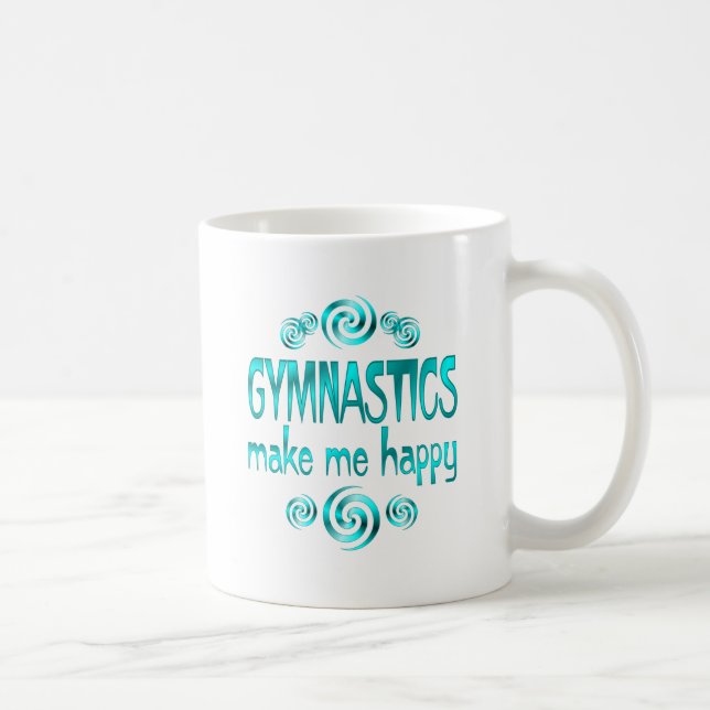 Gymnastik machen mich glücklich tasse (Rechts)