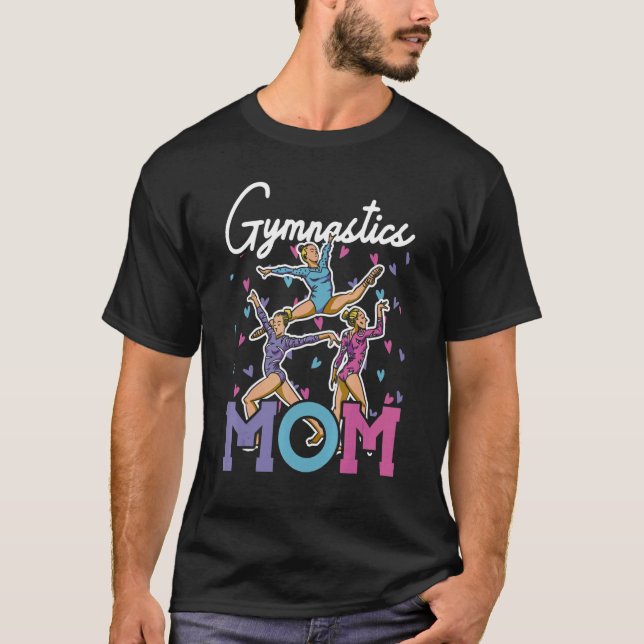 Gymnastik Mama Gymnastik Gymnastikständer T-Shirt (Vorderseite)