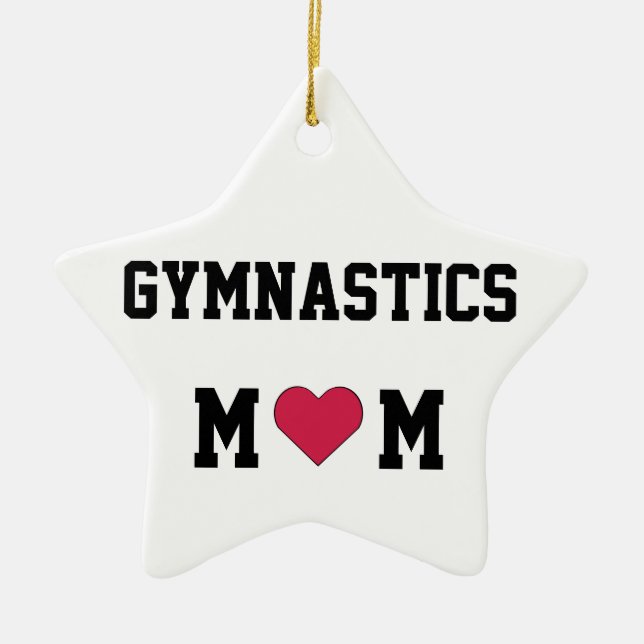 Gymnastik-Mama Keramikornament (Vorne)