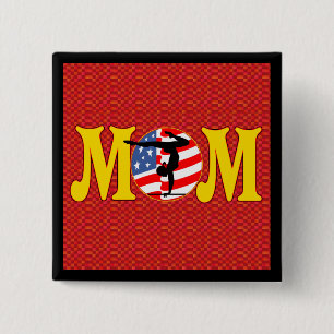 Gymnastik-Mama-Knöpfe Button