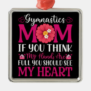 Gymnastik Mama Ornament Aus Metall
