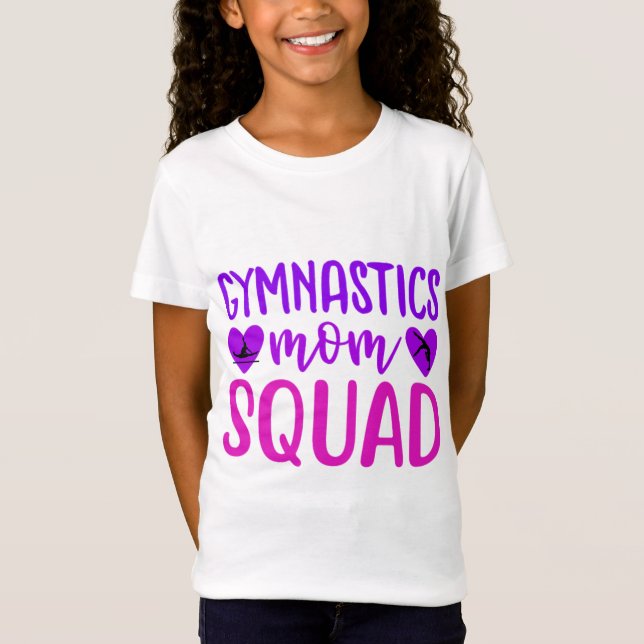 Gymnastik Mama Squad T-Shirt (Vorderseite)