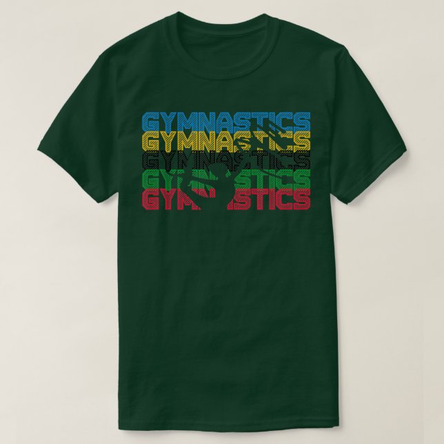 Gymnastik Männer Frauen Mädchen Gymnastik Gymnasti T-Shirt (Design vorne)