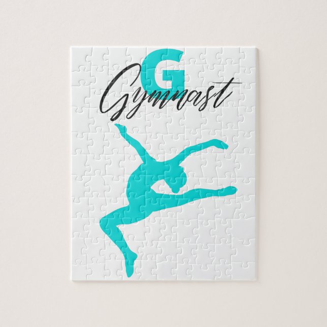 Gymnastik Monogram G ist für Gymnast Puzzle (Vertikal)