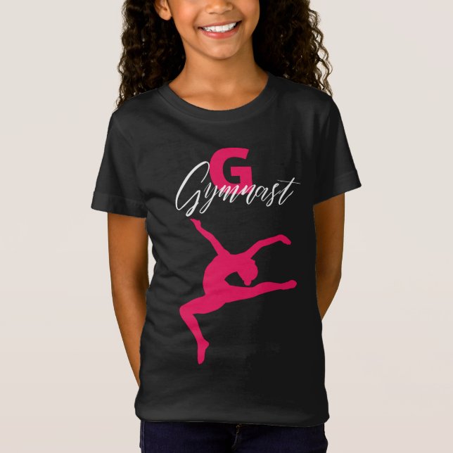Gymnastik Monogram G ist für Gymnast T-Shirt (Vorderseite)