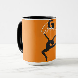 Gymnastik Monogram G ist für Gymnast Tasse