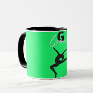 Gymnastik Monogram G ist für Gymnast Tasse