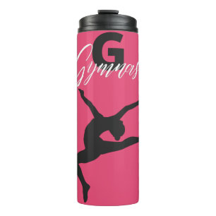 Gymnastik Monogram G ist für Gymnast   Thermosbecher