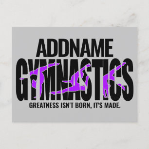 Gymnastik NAME Acrobatic Team Handspring Gymnast Postkarte