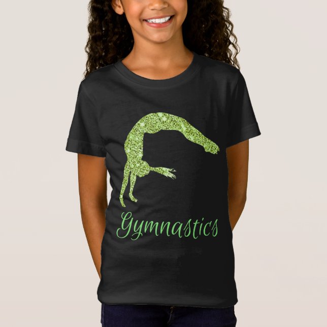 Gymnastik Neon Shimmer T - Shirt (Vorderseite)