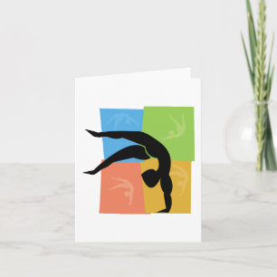 Gymnastik notecards karte