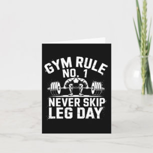 Gymnastik Nr. 1: Leng Day Weightlift nie übersprin Karte