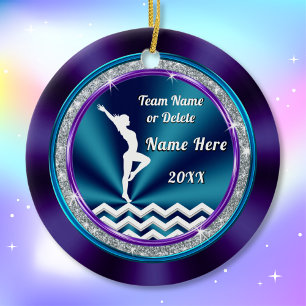 Gymnastik Ornament Hübsch Lila, Aquamarin und wei