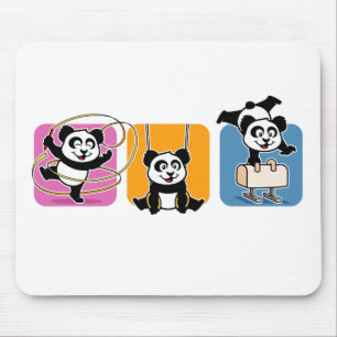 Gymnastik Pandas Mousepad