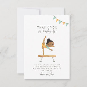 Gymnastik Party Danke Karte