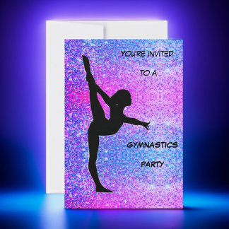 Gymnastik Party Einladung