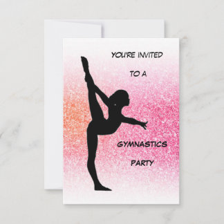 Gymnastik Party Einladung