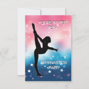 Gymnastik Party Einladung