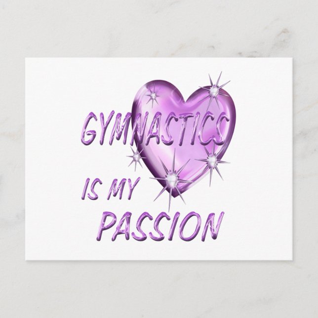 GYMNASTIK PASSION POSTKARTE (Vorderseite)