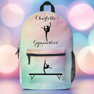 Gymnastik Pastel Lila Green Personalisiert Bedruckter Rucksack