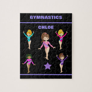 Gymnastik personalisiert Gymnastik Mädchen-Puzzle Puzzle