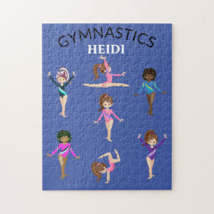 Gymnastik personalisiert Gymnastik Puzzle