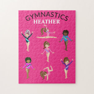 Gymnastik personalisiert Gymnastik Puzzle