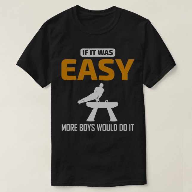 Gymnastik Pommel Horse Gymnastik Funny Say T-Shirt (Design vorne)
