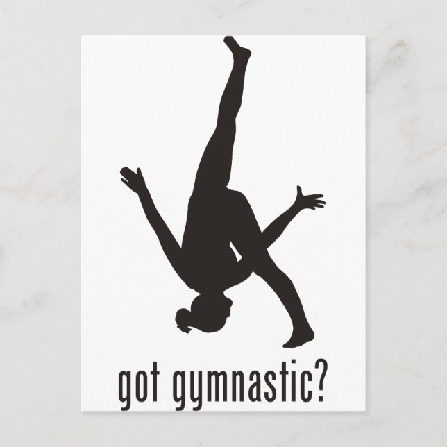 Gymnastik Postkarte (Vorderseite)