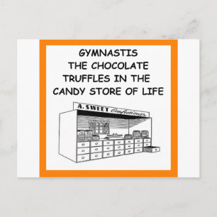 Gymnastik Postkarte