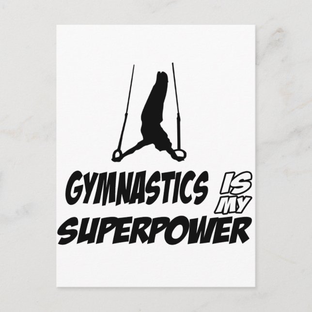 Gymnastik Postkarte (Vorderseite)