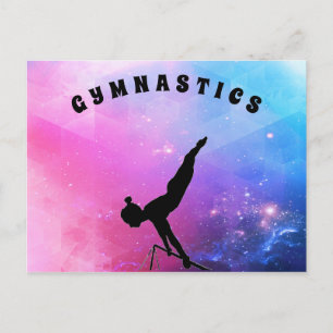 Gymnastik Postkarte für Mädchen, die Liebe Gymnast
