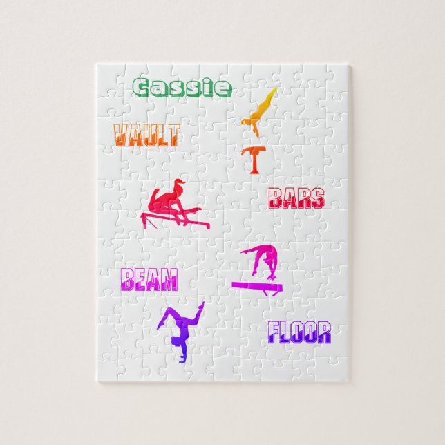 Gymnastik Puzzle - Vault, Bars, Schaum, Boden (Vertikal)