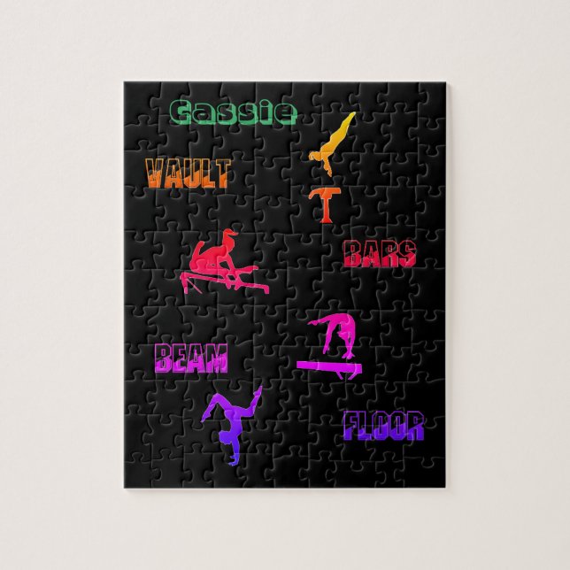 Gymnastik Puzzle - Vault, Bars, Schaum, Boden (Vertikal)